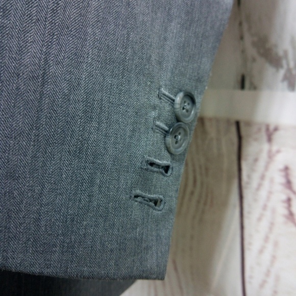 Sam's Tailor 42R Gray Surgeon Cuff Suit Blazer Spo - Picture 3 of 8